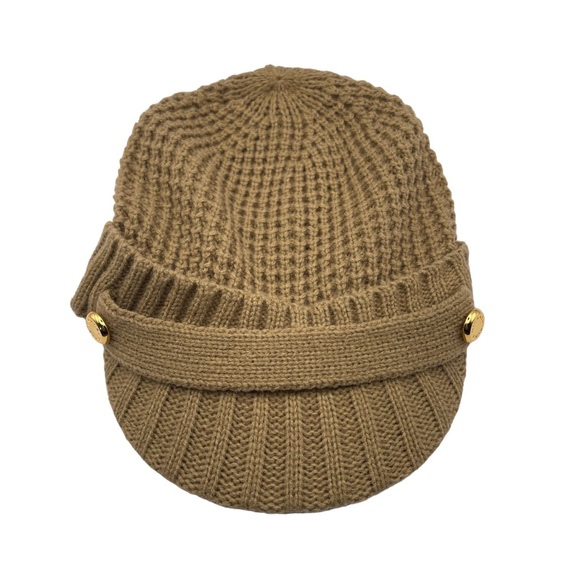 MICHAEL Michael Kors Accessories - MICHAEL Michael Kors women’s tan gold hat rim